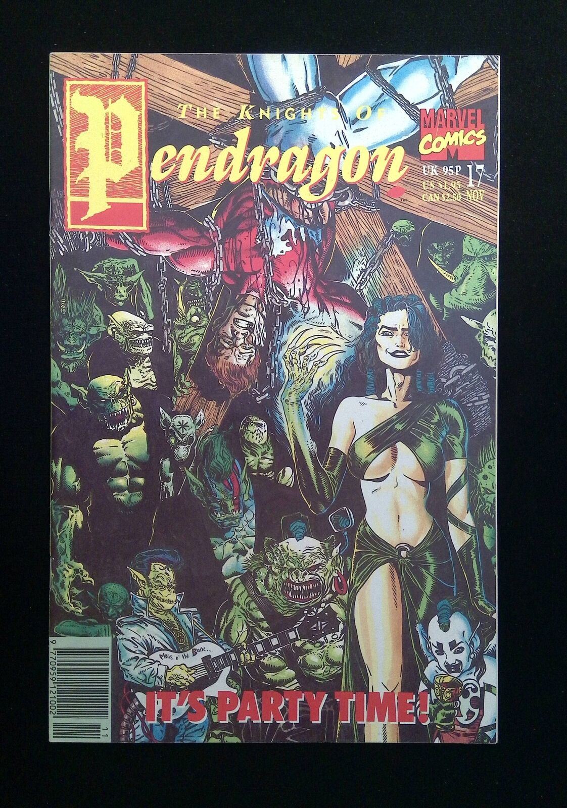 Knights Of Pendragon #17  Marvel Comics 1991 Vf+ Newsstand