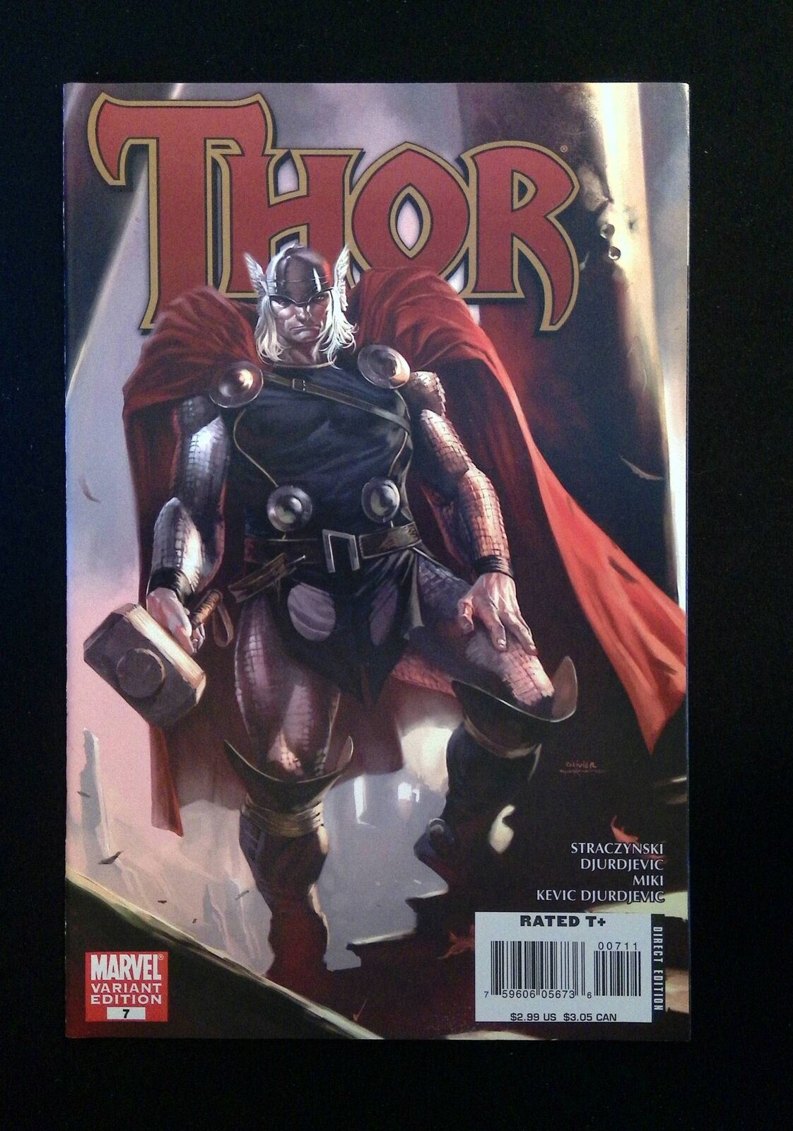 Thor #7B (3Rd Series) Marvel Comics 2008 Nm-  Coipel,Djurdjevic Variant