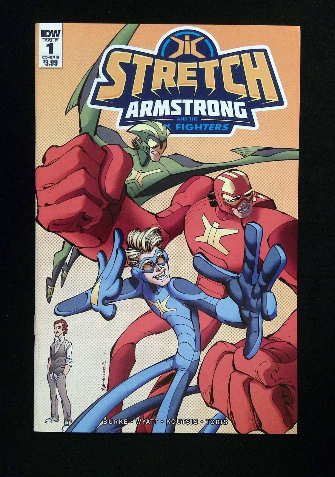 Stretch Armstrong And Flex Fighters #1B  Idw Comics 2018 Nm-  Loutsis Variant