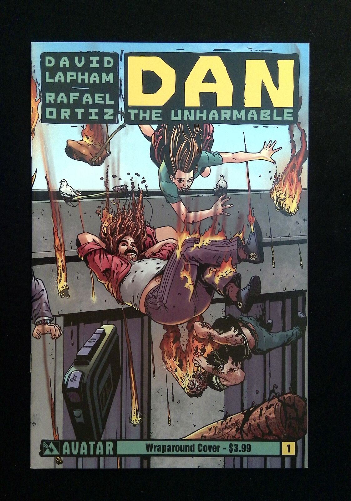 Dan  The  Unharmable #1B  Avatar Comics 2012 Nm-  Ortiz Variant