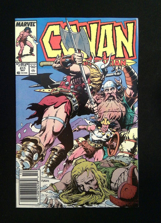 CONAN THE BARBARIAN #211  MARVEL COMICS 1988 VF+ NEWSSTAND