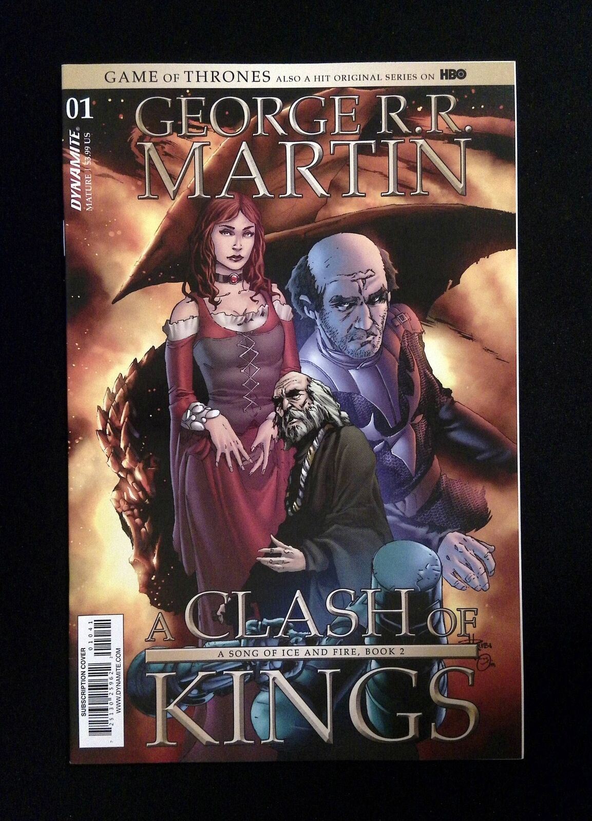 GAME OF THRONES  A CLASH OF KING #1D  DYNAMITE COMICS 2017 NM-  RUBI VARIANT