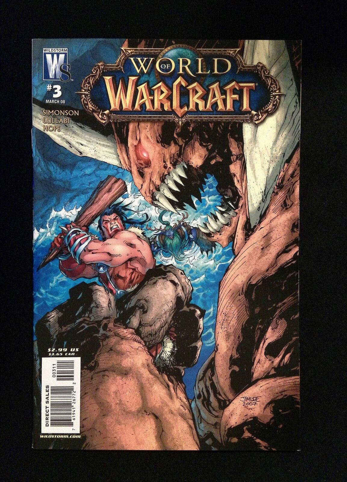 WORLD OF WARCRAFT #3B  DC/WILDSTORM COMICS 2008 NM  LEE VARIANT