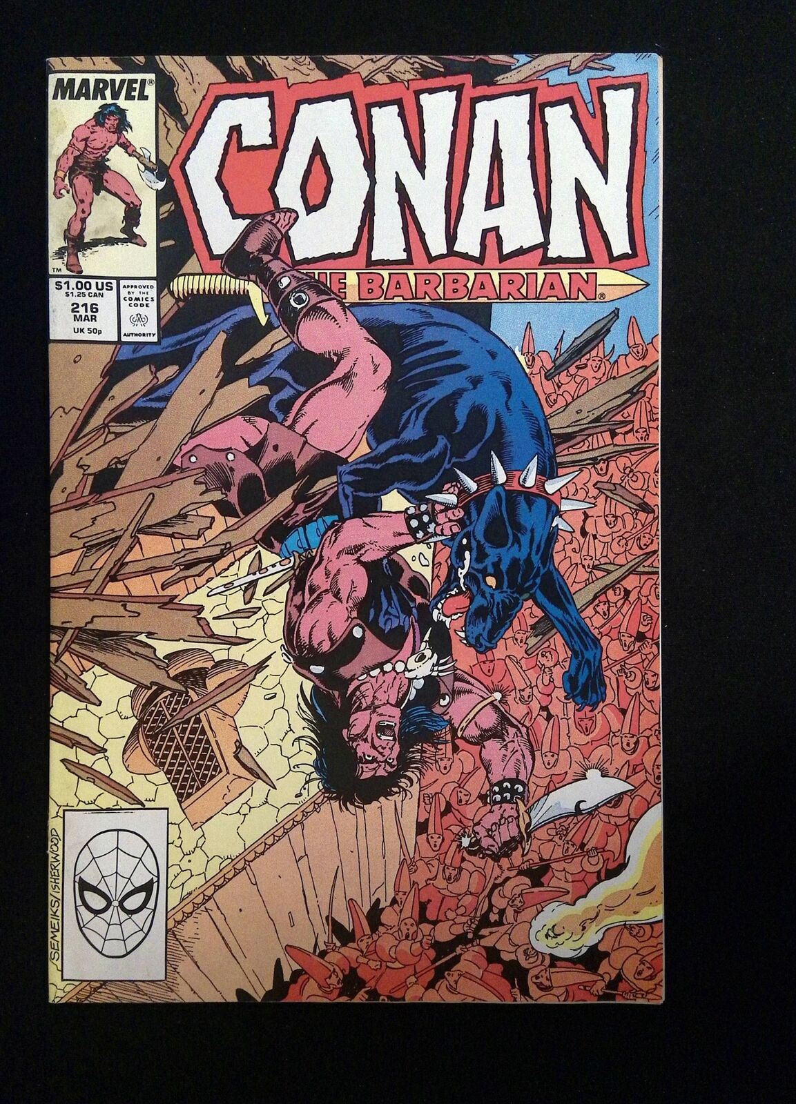 CONAN THE BARBARIAN #216  MARVEL COMICS 1989 FN