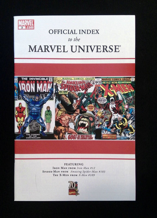 OFFICIAL INDEX TO THE MARVEL UNIVERSE #3  MARVEL COMICS 2009 VF+