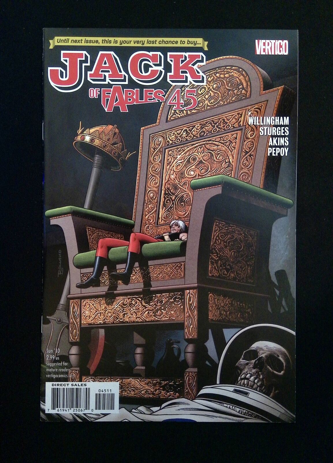 JACK OF FABLES #45  DC/VERTIGO COMICS 2010 NM