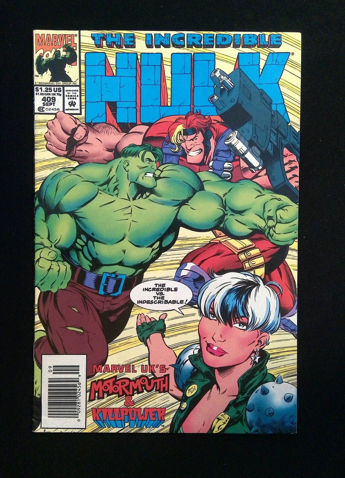 INCREDIBLE HULK #409  MARVEL COMICS 1993 VF NEWSSTAND