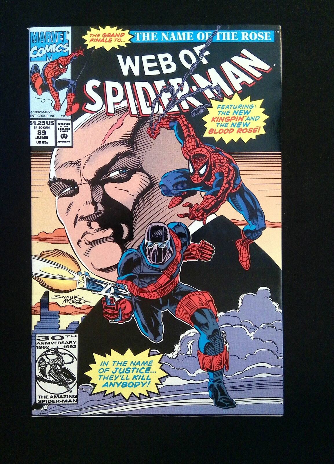 WEB OF SPIDER-MAN #89  MARVEL COMICS 1992 VF+