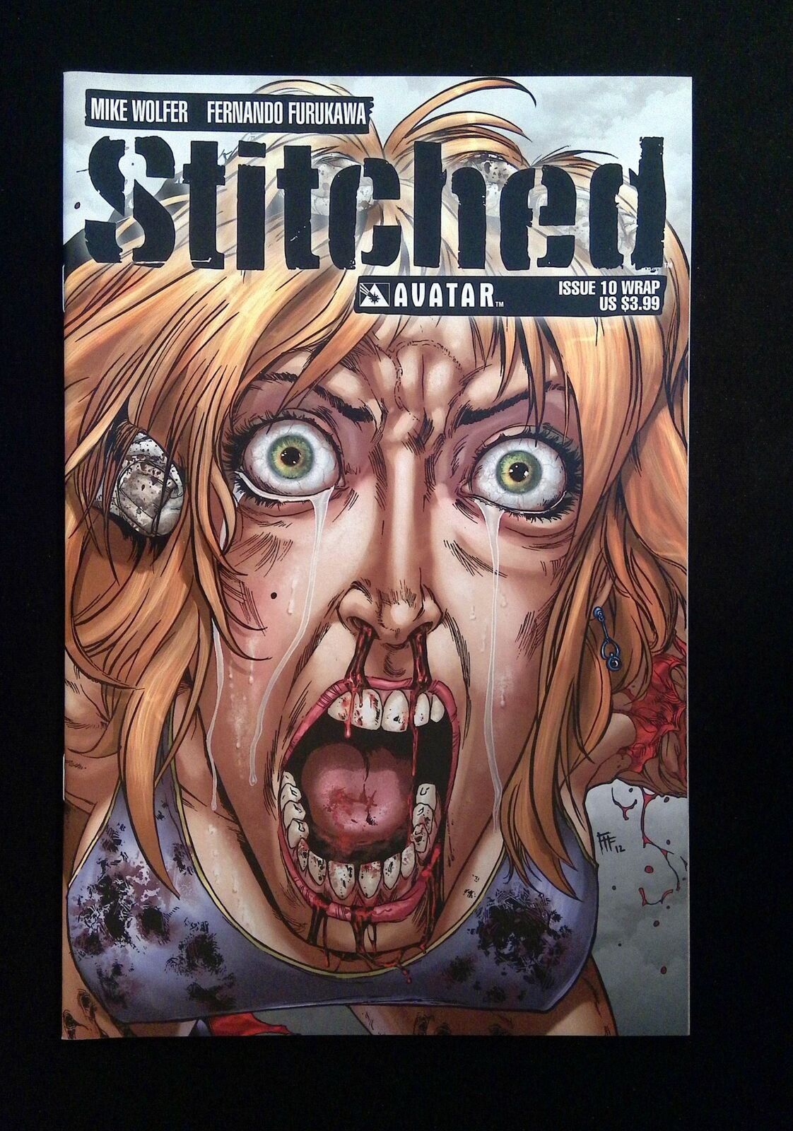 STITCHED #10WRAP  AVATAR COMICS 2012 NM-  FURUKAWA WOLFER VARIANT