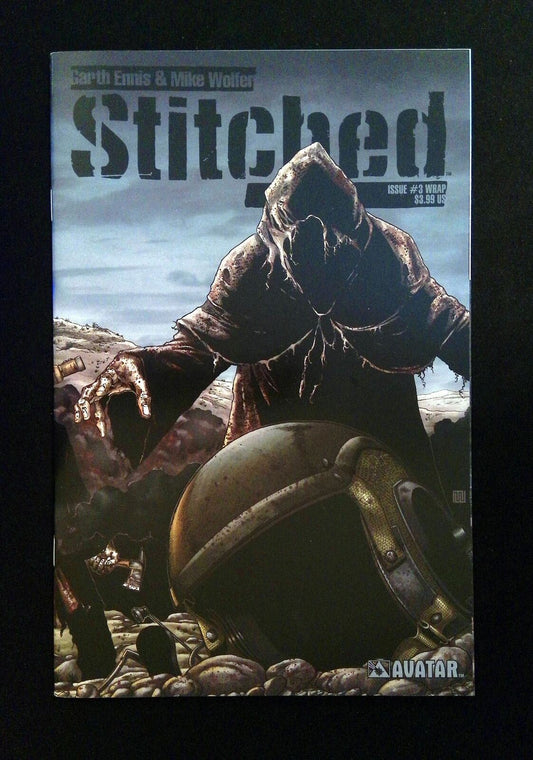 STITCHED #3WRAP  AVATAR COMICS 2012 NM-  WOLFER, ENNIS VARIAT