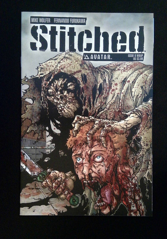 STITCHED #8WRAP  AVATAR COMICS 2012 NM  FURUKAWA WOLFER VARIANT