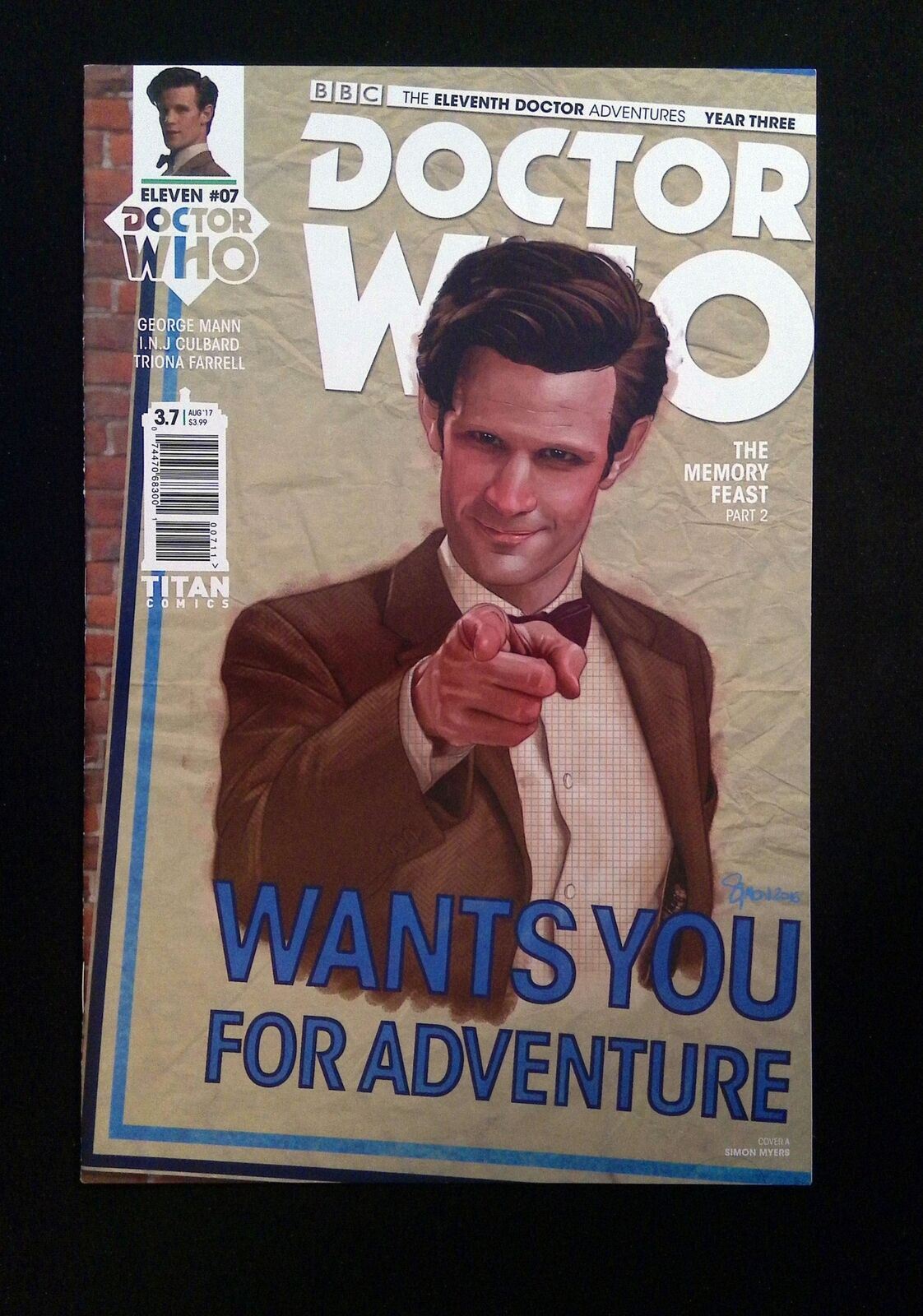 DOCTOR WHO ELEVENTH DOCTOR YEAR THREE #7  TITAN COMICS 2017 VF/NM