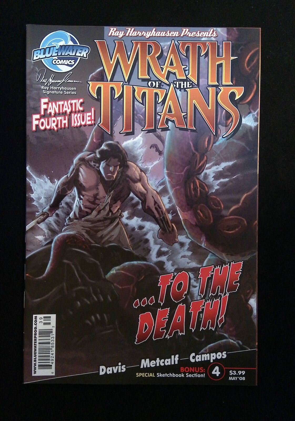 WRATH OF THE TITANS #4  BLUEWATER COMICS 2008 NM NEWSSTAND