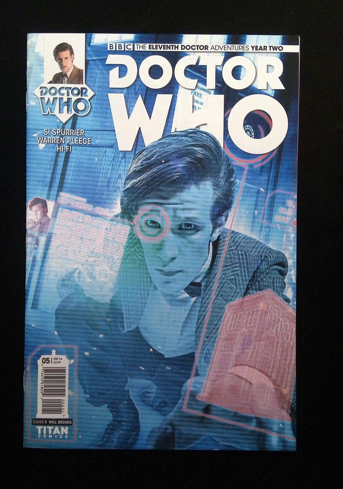 DOCTOR WHO THE ELEVENTH DOCTOR YEAR TWO #5B TITAN 2016 VF/NM VARIANT COVER