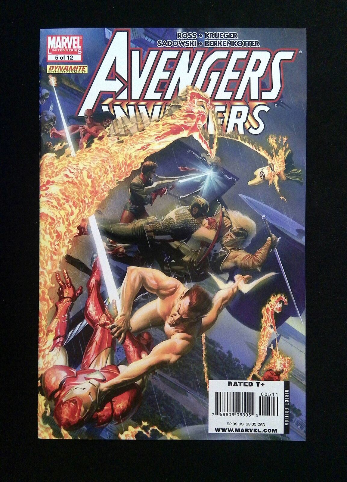 Avengers Invaders #5  Marvel/Dynamite Comics 2008 Nm-