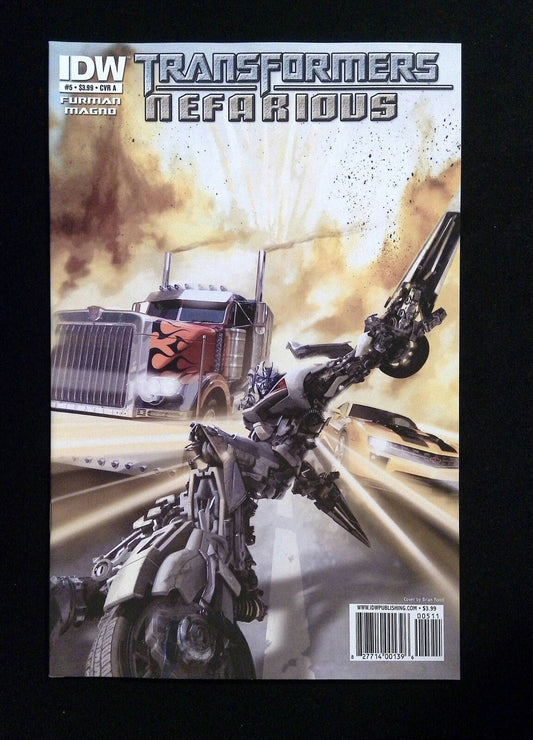 Transformers Nefarious #5  Idw Comics 2010 Vf/Nm