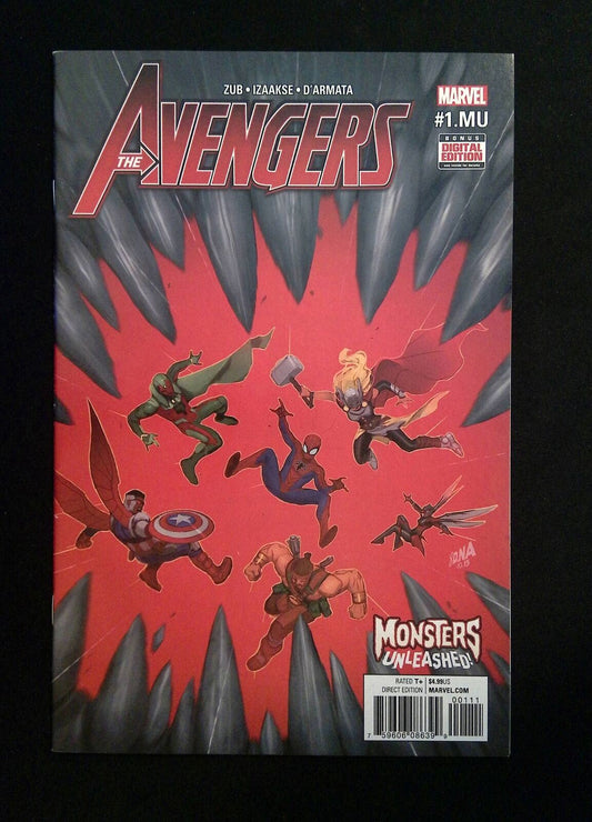 Avengers #1.Mu.A (6Th Series) Marvel Comics 2017 Nm-