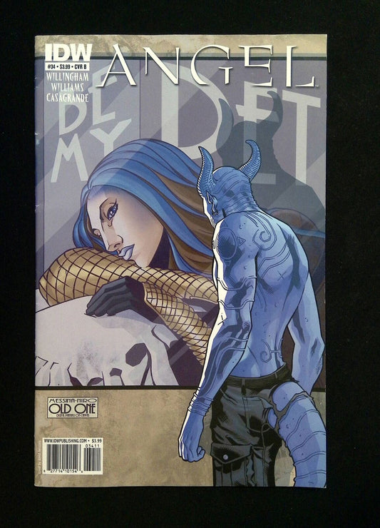 Angel #34B (3Rd Series) Idw Comics 2010 Vf+  Messina Variant