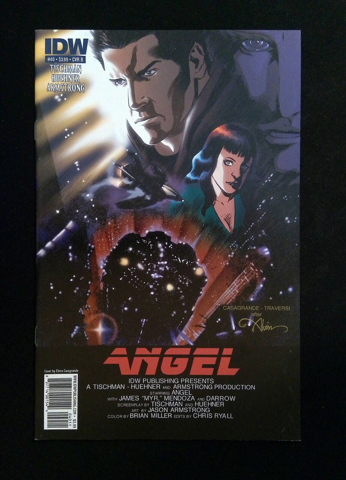 Angel #40B (3Rd Series) Idw Comics 2010 Nm   Variant