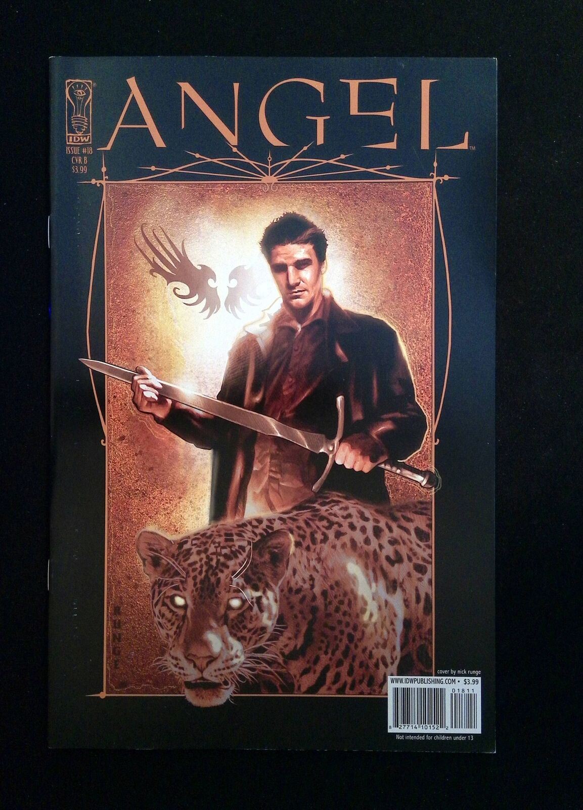 Angel #18B (3Rd Series) Idw Comics 2009 Vf+  Runge Variant