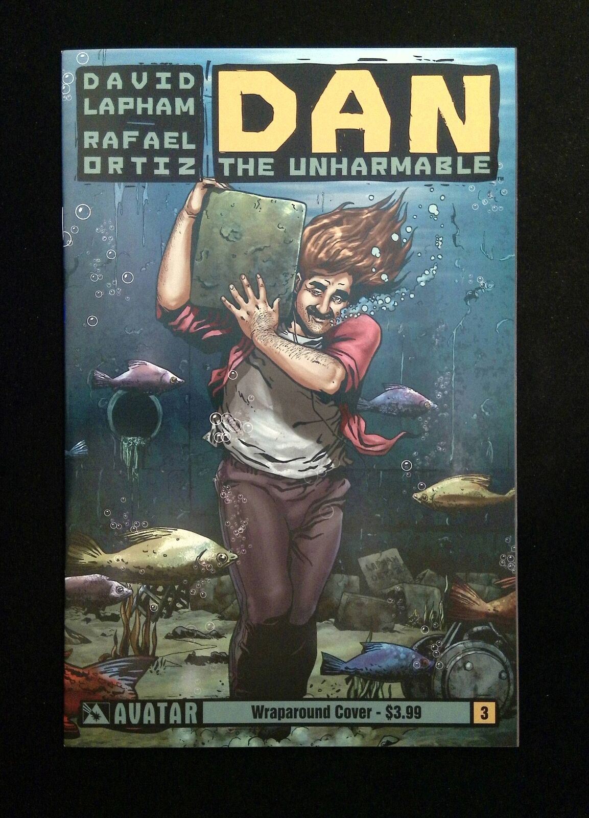 Dan The Unharmable #3B  Avatar Comics 2012 Nm  Ortiz Lapham Variant