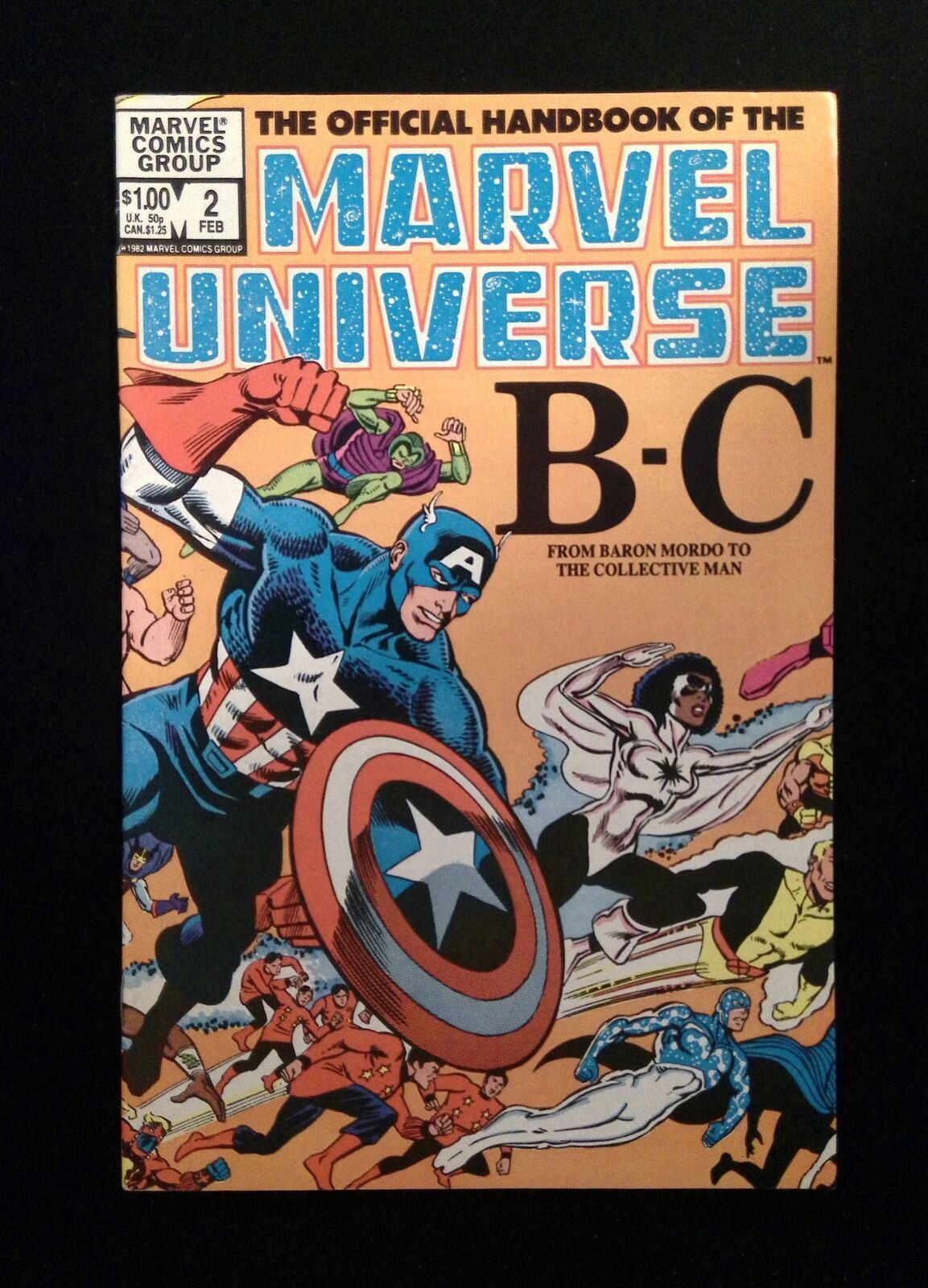 Official Handbook  Of The Marvel Universe #2  MARVEL Comics 1983 VF+