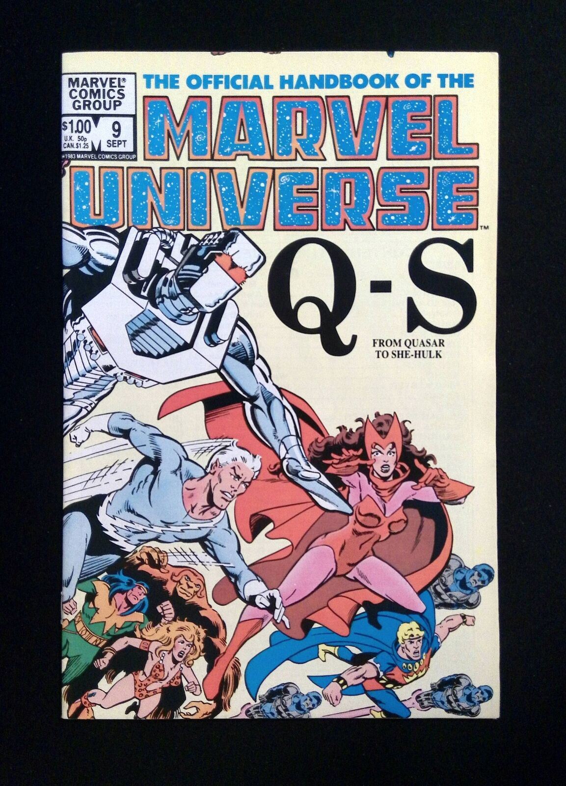 Official Handbook  Of The Marvel Universe #9  MARVEL Comics 1983 VF+