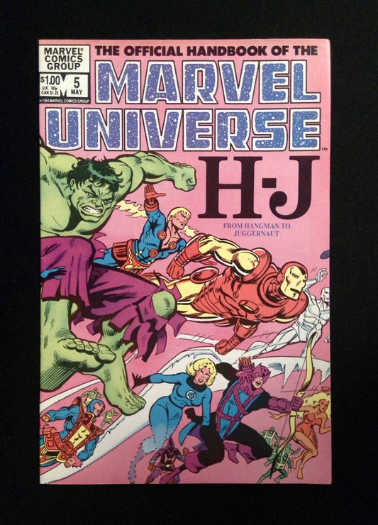 Official Handbook  Of The Marvel Universe #5  MARVEL Comics 1983 VF+