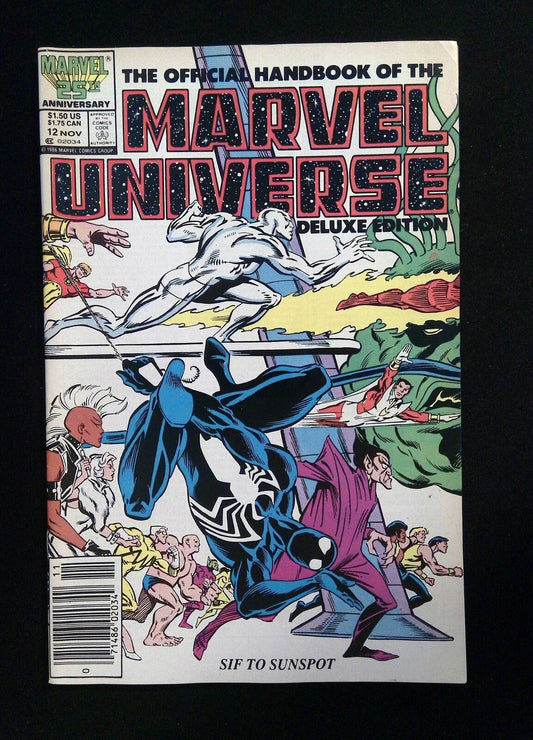 Official Handbook Of The Marvel Universe Deluxe Edition #12 1986 VF- NEWSSTAND