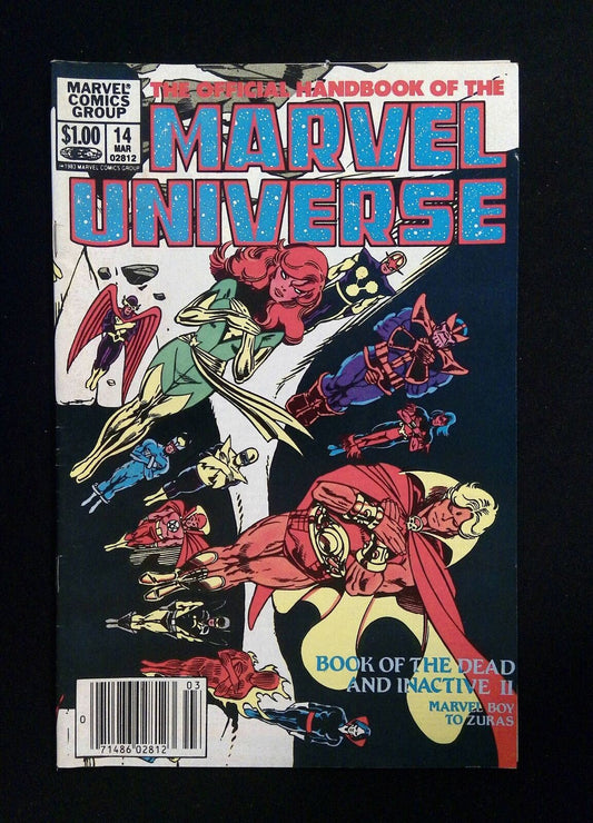 Official Handbook Of The Marvel Universe #14  Marvel Comics 1984 FN/VF NEWSSTAND