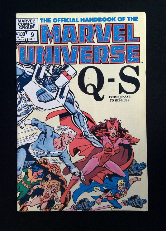 Official Handbook Of The Marvel Universe #9  Marvel Comics 1983 FN/VF