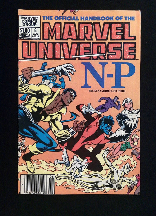 Official Handbook Of The Marvel Universe #8  Marvel Comics 1983 FN/VF NEWSSTAND