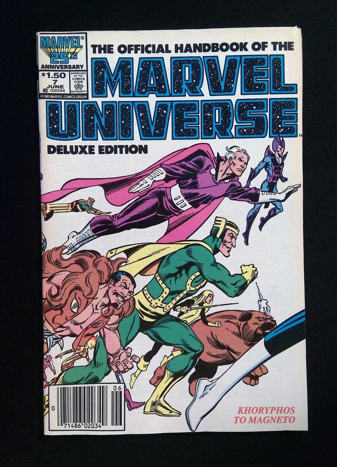Official Handbook Of The Marvel Universe Deluxe Edition #7 1986 VF- NEWSSTAND