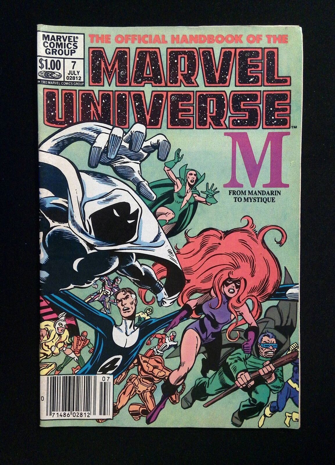 Official Handbook Of The Marvel Universe #7  Marvel Comics 1983 FN NEWSSTAND