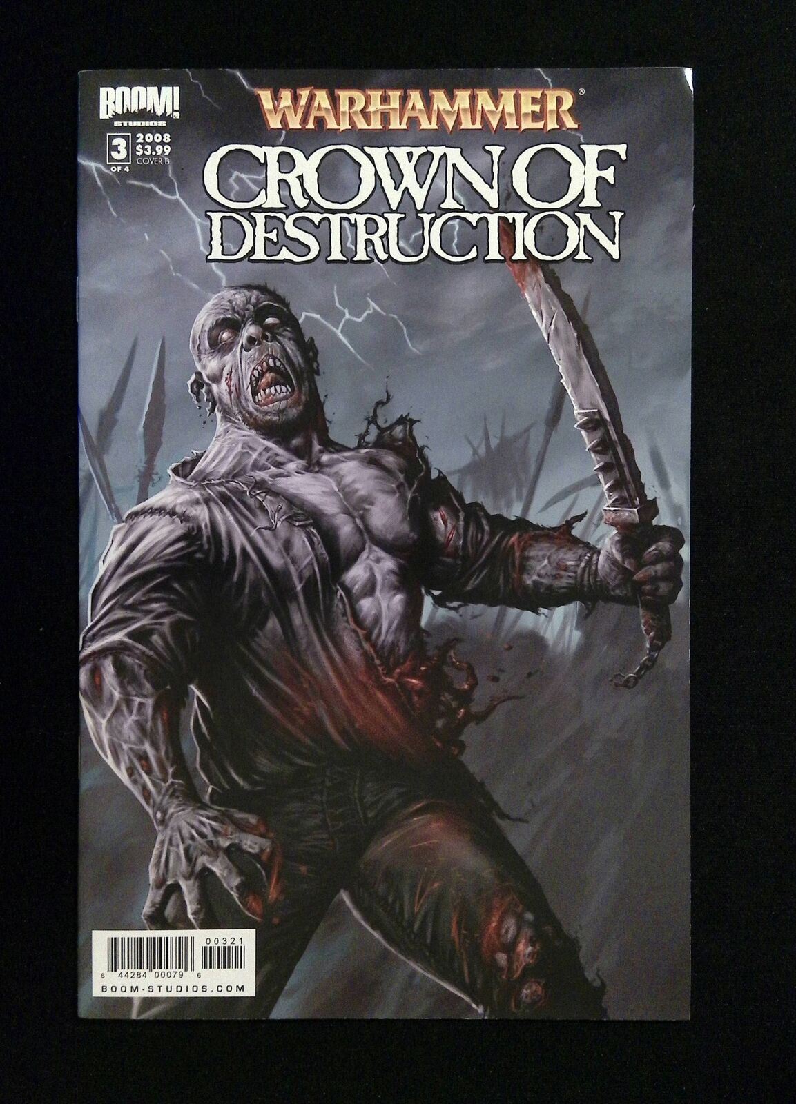 Warhammer Crown Of Destruction #3B  Boom Studios 2008 NM  Richardson Variant