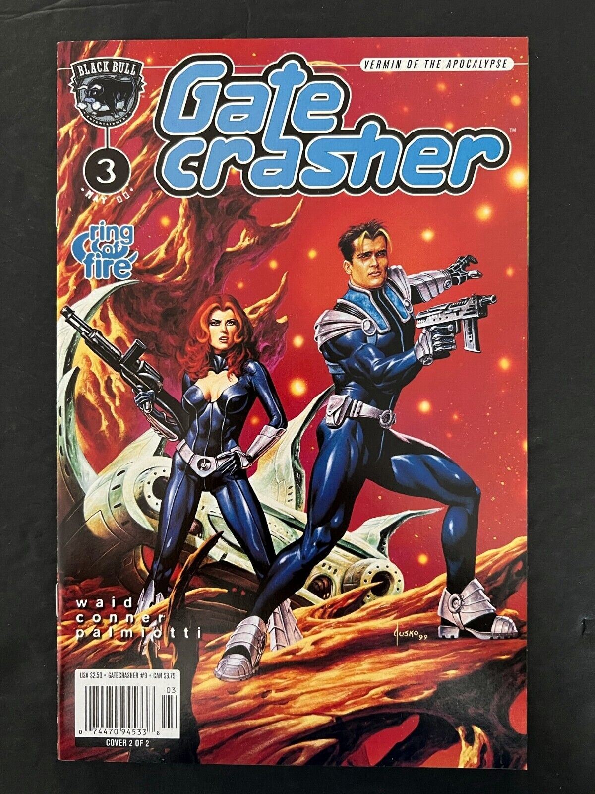 Gatecrasher Ring Of Fire Full Set #1,2,3,4 Black Bull Comics 2000 Nm-