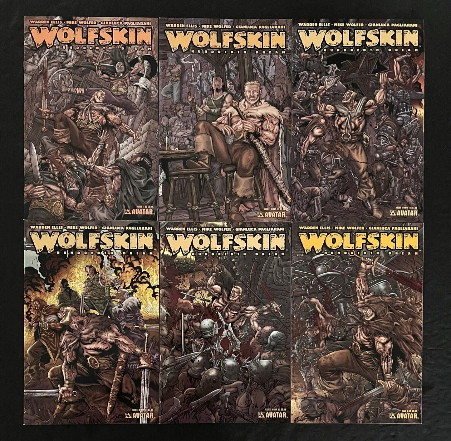 Wolfskin Hundreth Dream Full Set #1,2,3,4,5,6  Avatar Comics 2010 Nm-