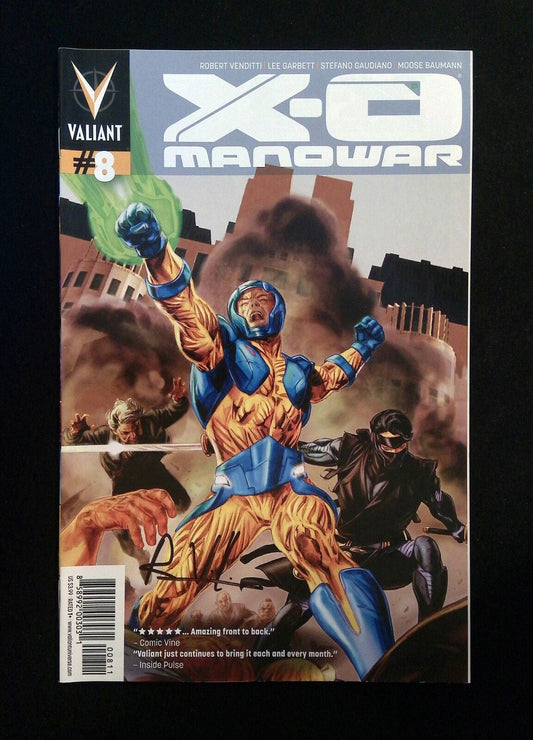 X-O Manowar #8 (3RD SERIES) Valiant Comics 2012 VF/NM  Signed By Robert Venditti