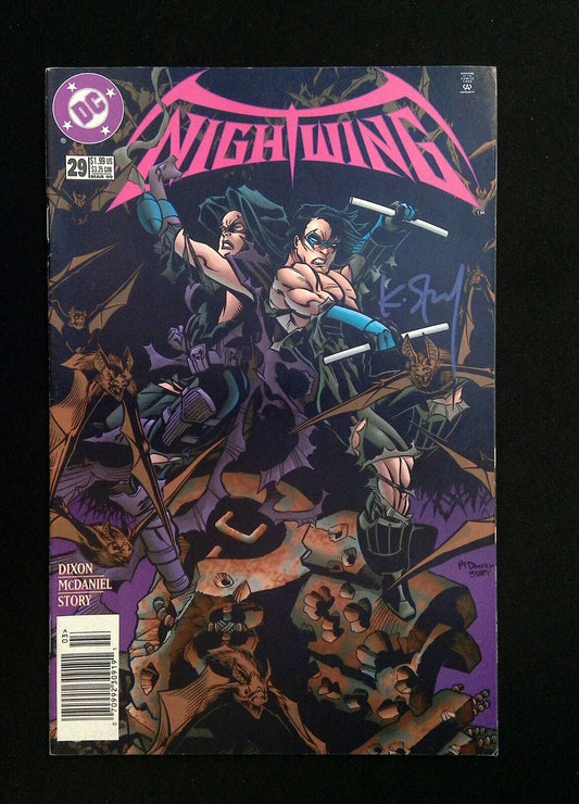 Nightwing #29  DC Comics 1999 VF+ NEWSSTAND Signed By Karl Story