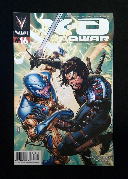 X-O Manowar #16 (3RD SERIES) Valiant 2013 VF/NM Signed By Robert Venditti