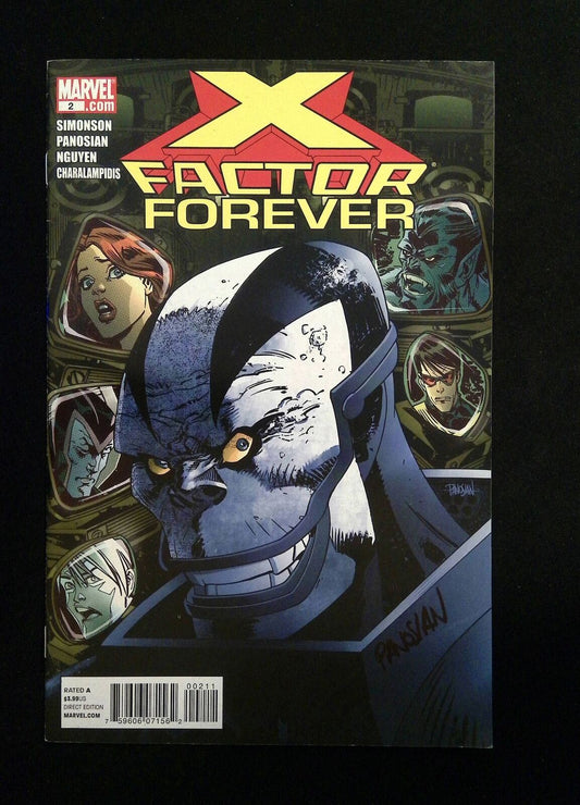 X-Factor Forever #2  Marvel Comics 2010 VF+  Signed By Dan Panosian