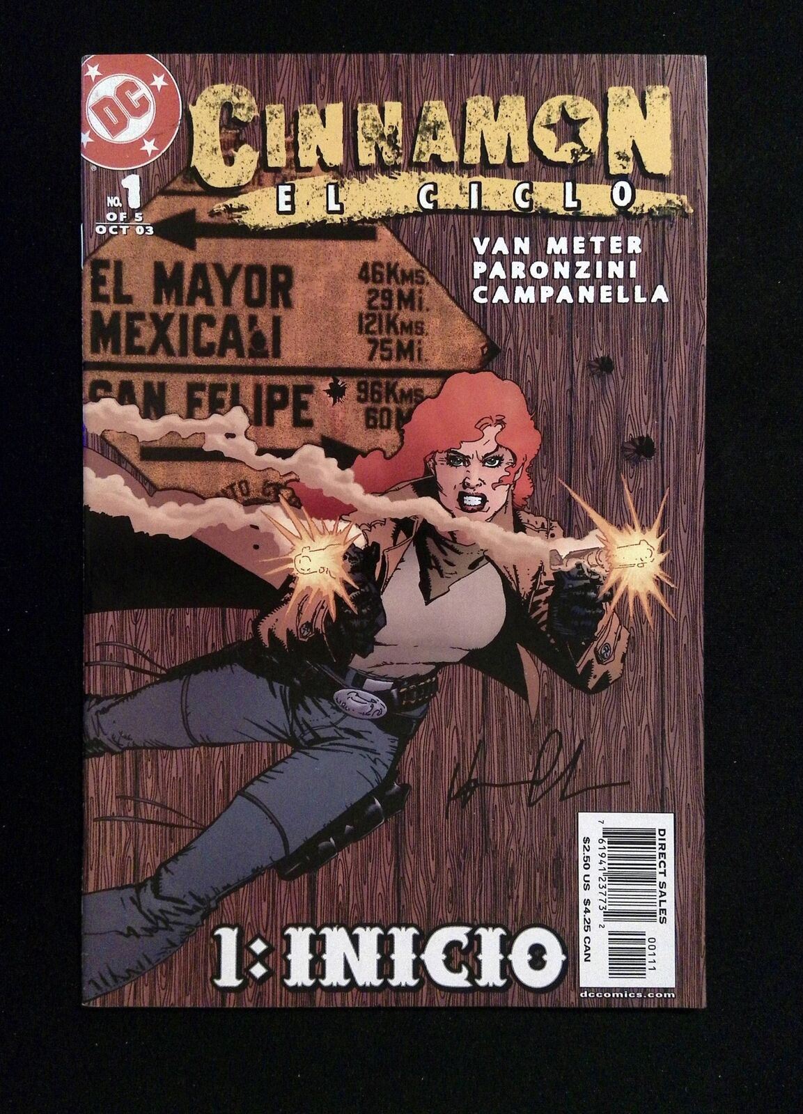 Cinnamon El Ciclo #1  DC Comics 2003 VF+  Signed By  Howard Chaykin