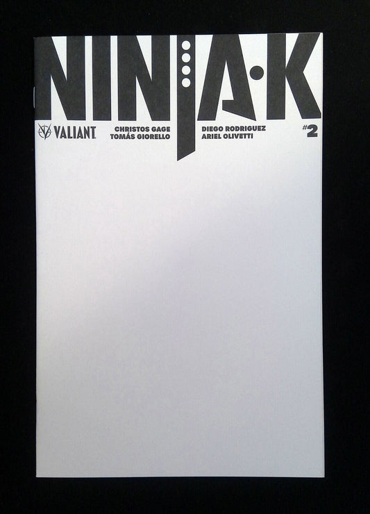 Ninja-K #2C  VALIANT Comics 2017 NM  VARIANT COVER