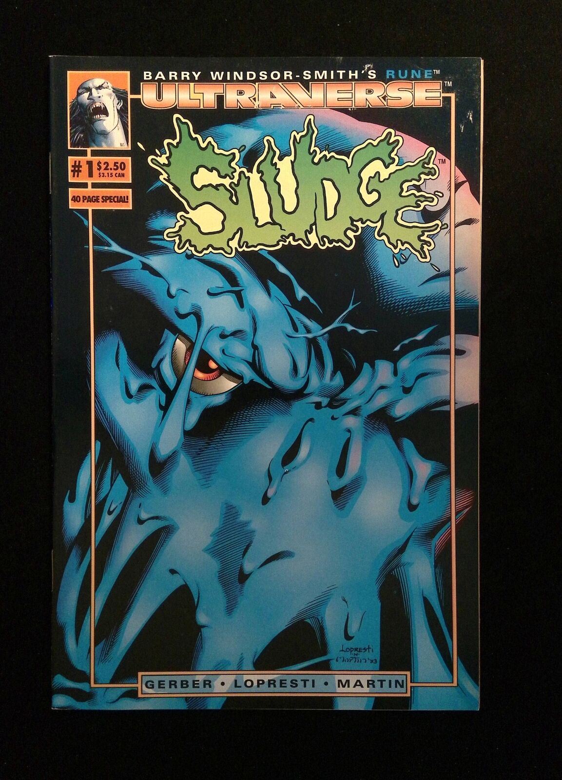 Sludge #1  MALIBU Comics 1993 VF+