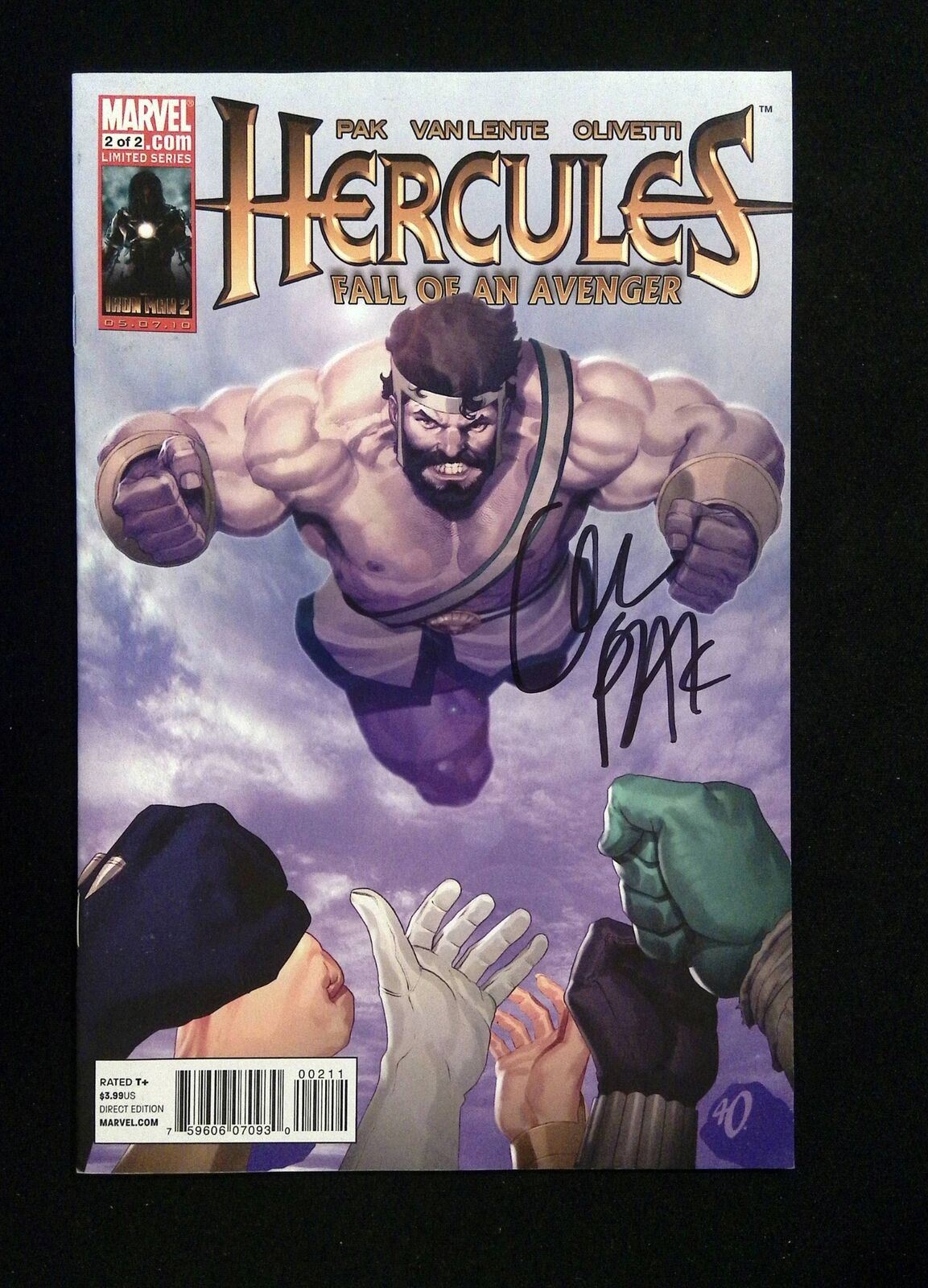 Hercules Fall Of An Avenger #2  Marvel Comics 2010 VF+  SIGNED BY GREG PAK