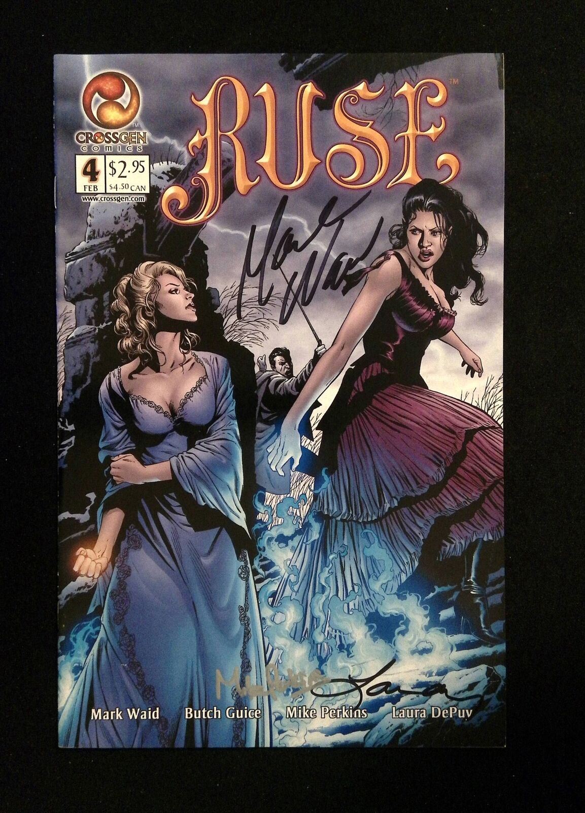 Ruse #4  CrossGen Comics 2002 VF/NM  SIGNED WAID, PERKINS, DEPUY