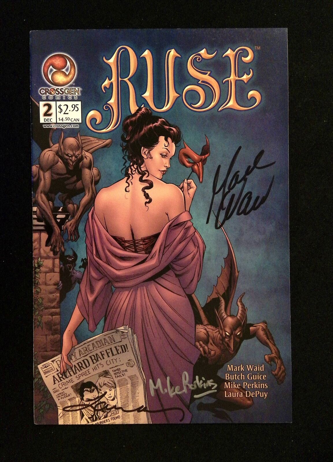Ruse #2  CrossGen Comics 2001 VF+  SIGNED WAID, PERKINS, DEPUY