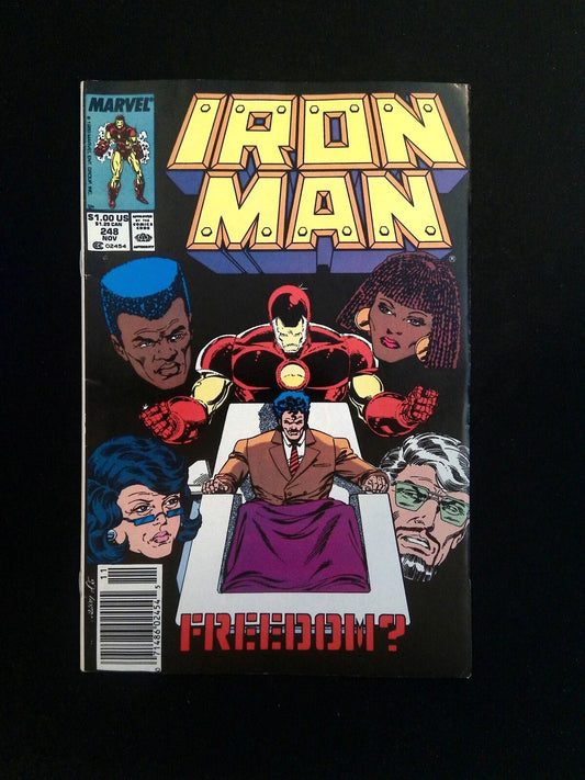 Iron Man #248  MARVEL Comics 1989 VF+ NEWSSTAND