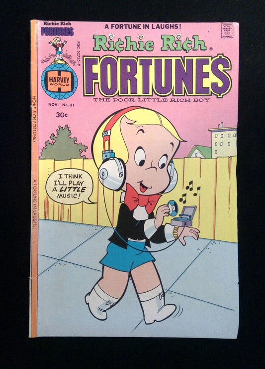 Richie Rich Fortunes #31  HARVEY Comics 1976 FN