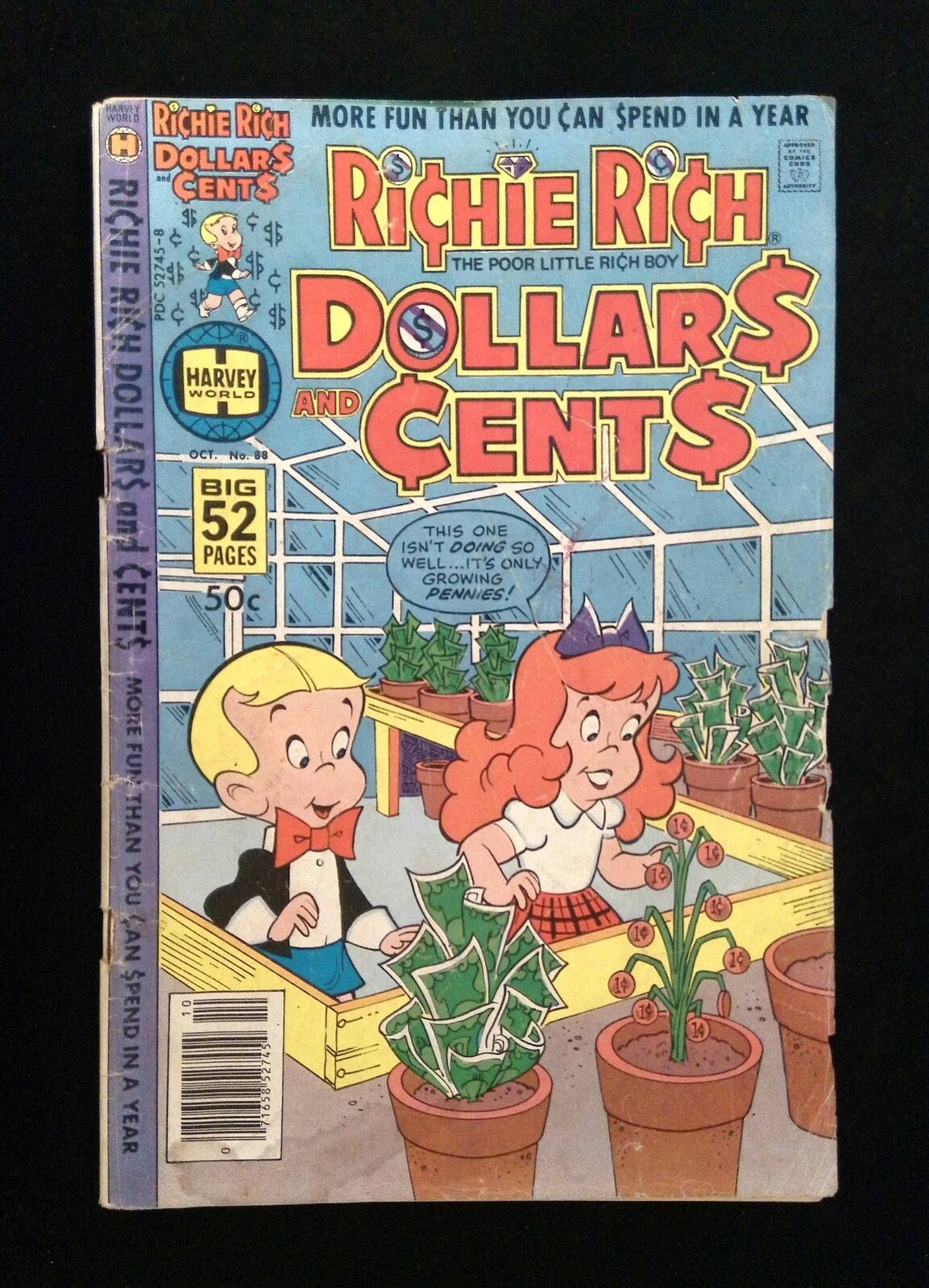 Richie Rich Dollars And Cents #88  HARVEY Comics 1979 VG- NEWSSTAND